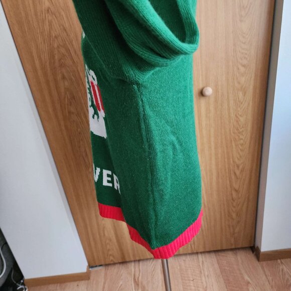 Subpar Gift Giver Knitted Elephant Ugly Christmas Sweater Norther Pole - Picture 3 of 8